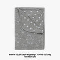 Double Layer Blanket Grey 4T 110X160CM Baa Baa Sheepz / Selimut Anak Baa Baa Sheepz