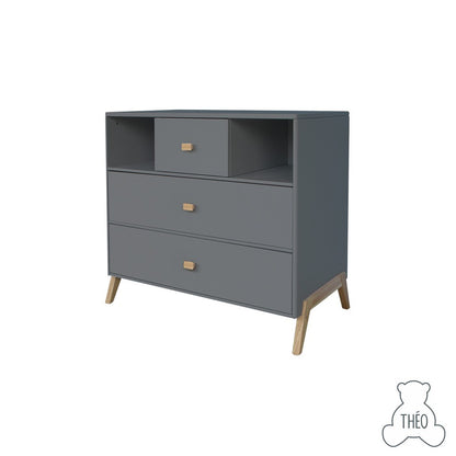 THEO MARELIE CHEST OF DRAWERS NEIGE SILEX COLOUR / LEMARI KECIL ANAK