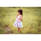 Bonikka Linen Dolls - Bonikka Amelia Lt. Brown Hair Doll in Pink Linen Dress