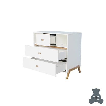 THEO MARELIE CHEST OF DRAWERS NEIGE SILEX COLOUR / LEMARI KECIL ANAK
