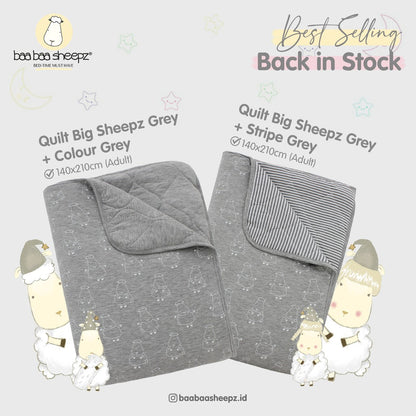 QUILT Big Sheepz Grey Baabaasheepzy / Selimut Tebal Baabaasheepz