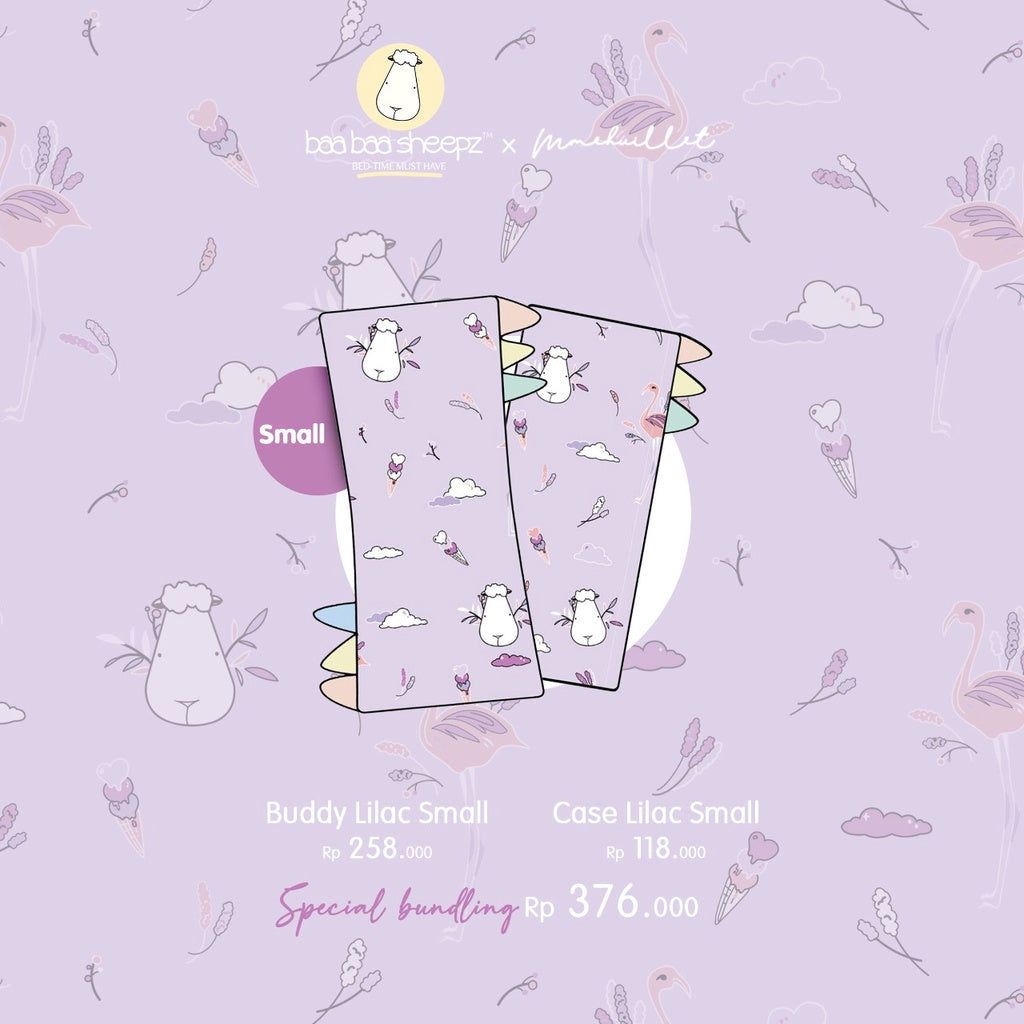 SPECIAL BUNDLING BUDDY LILAC + CASE LILAC / BANTAL BBS FLAMINGO