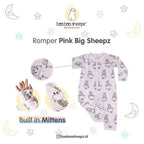 Romper White Big Sheepz Baabaasheepz / Romper Anak Baabaasheepz Lengan Panjang