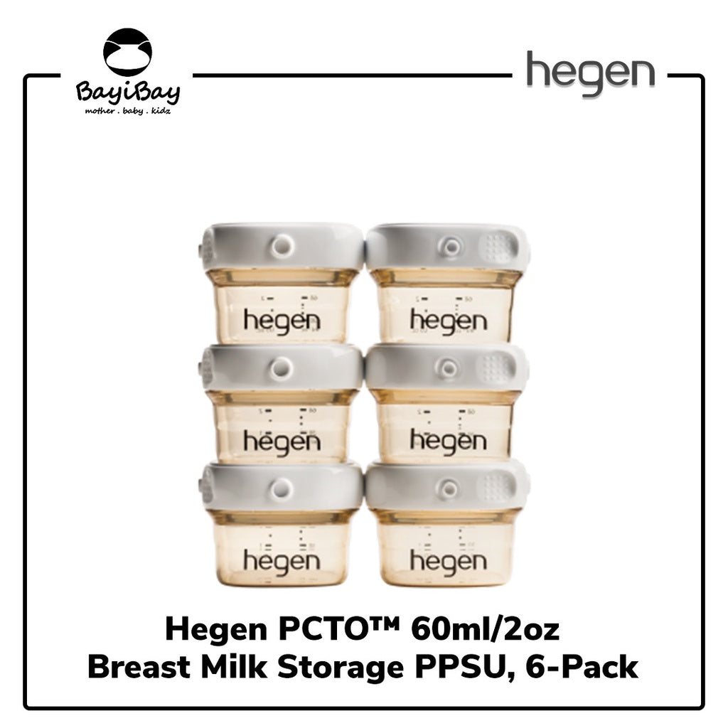 Hegen PCTO™ 60ml/2oz Breast Milk Storage PPSU, 6-Pack / Hegen Botol Susu Anak HE13122605