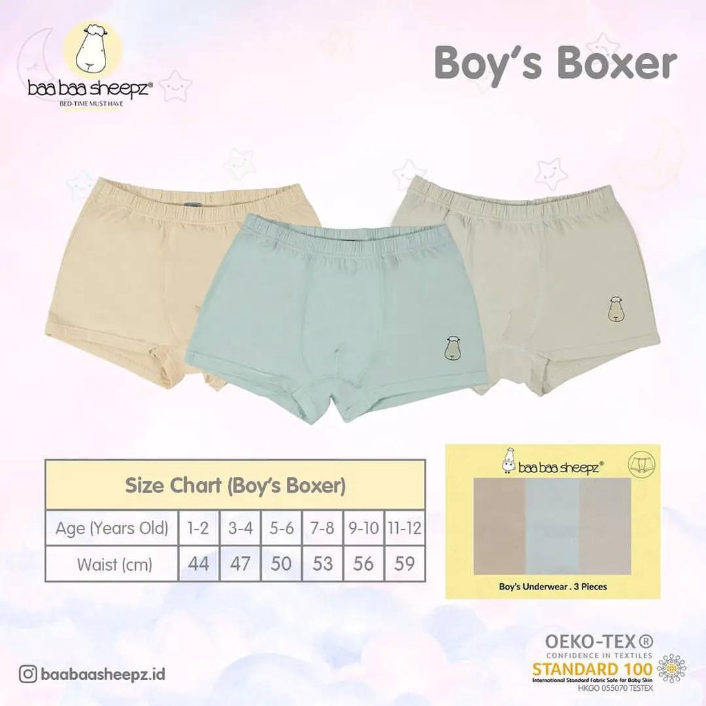 BAABAASHEEPZ UNDERWEAR FOR KIDS / CELANA DALAM ANAK BAABAASHEEPZ
