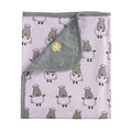 Double Layer Blanket Big Sheepz White Large Adult  / Selimut Large 140x210cm Baabaasheepz