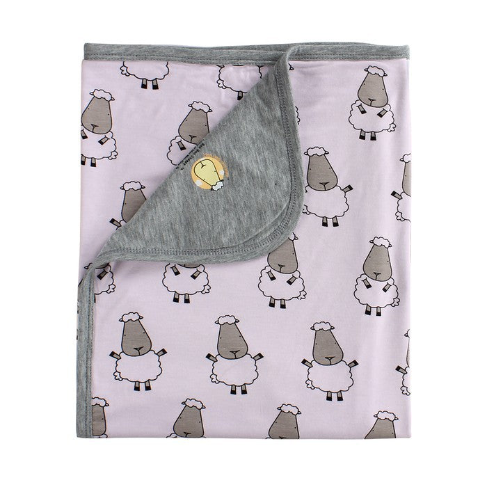 Double Layer Blanket Big Sheepz White Large Adult  / Selimut Large 140x210cm Baabaasheepz