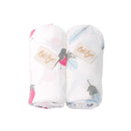 Bebitza 2 pack Bamboo Baby Wrap - Bird Feather / Bedongan Bayi Import