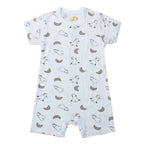 Baabaasheepz Bamboo Romper Short Sleeve White / Romper Pendek Anak Baabaasheepz