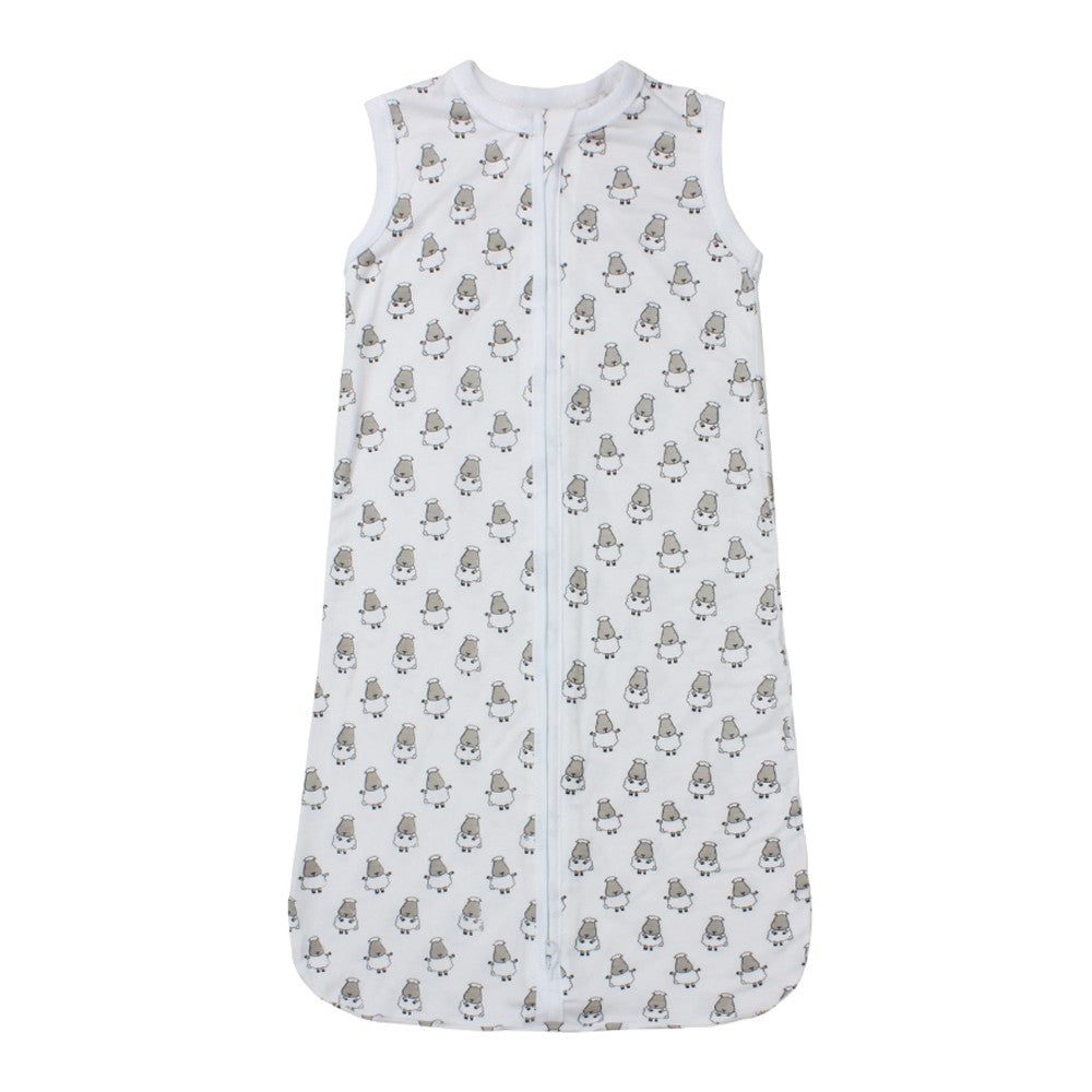 Wearable Blanket Zip Sheepz White / Bedong Instan Bayi Baabaasheepz