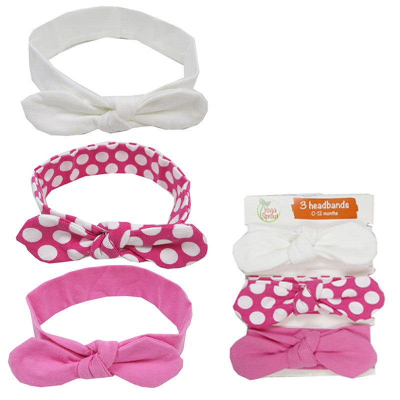 Luvable Friends Girl Headbands 3pk / Bandana Perempuan