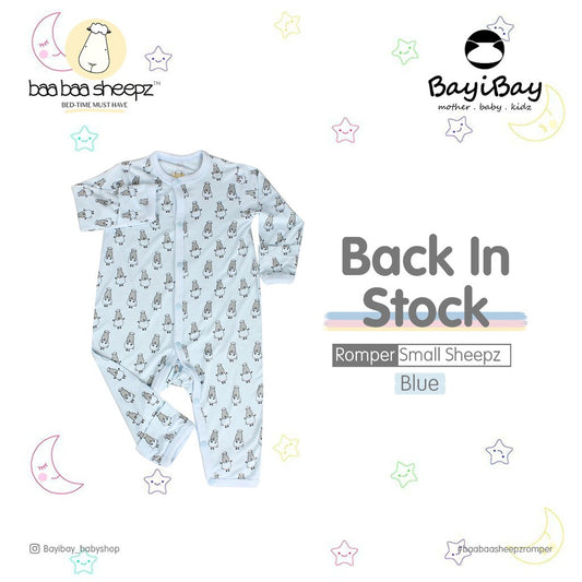 Baaabaasheepz Bamboo Romper Snap Small Sheepz / Romper Anak Panjang Baabaasheepz