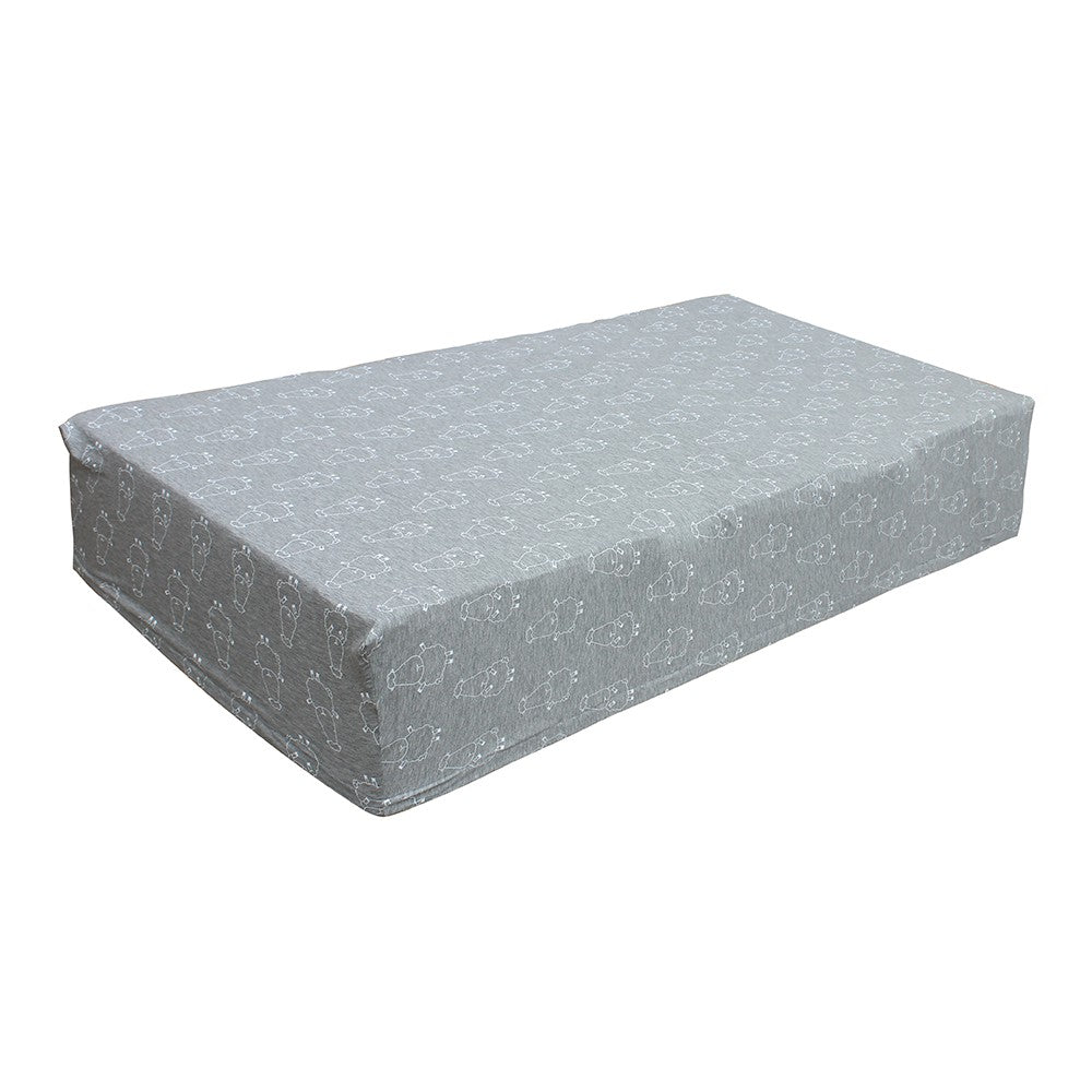 Mattress Sheet Grey Single Bed Baa Baa Sheepz / Sprei Baabaasheepz
