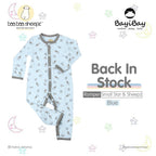Baabaasheepz Bamboo Romper Snap Small Star Sheepz / Romper Lengan Panjang Anak Baabaasheepz
