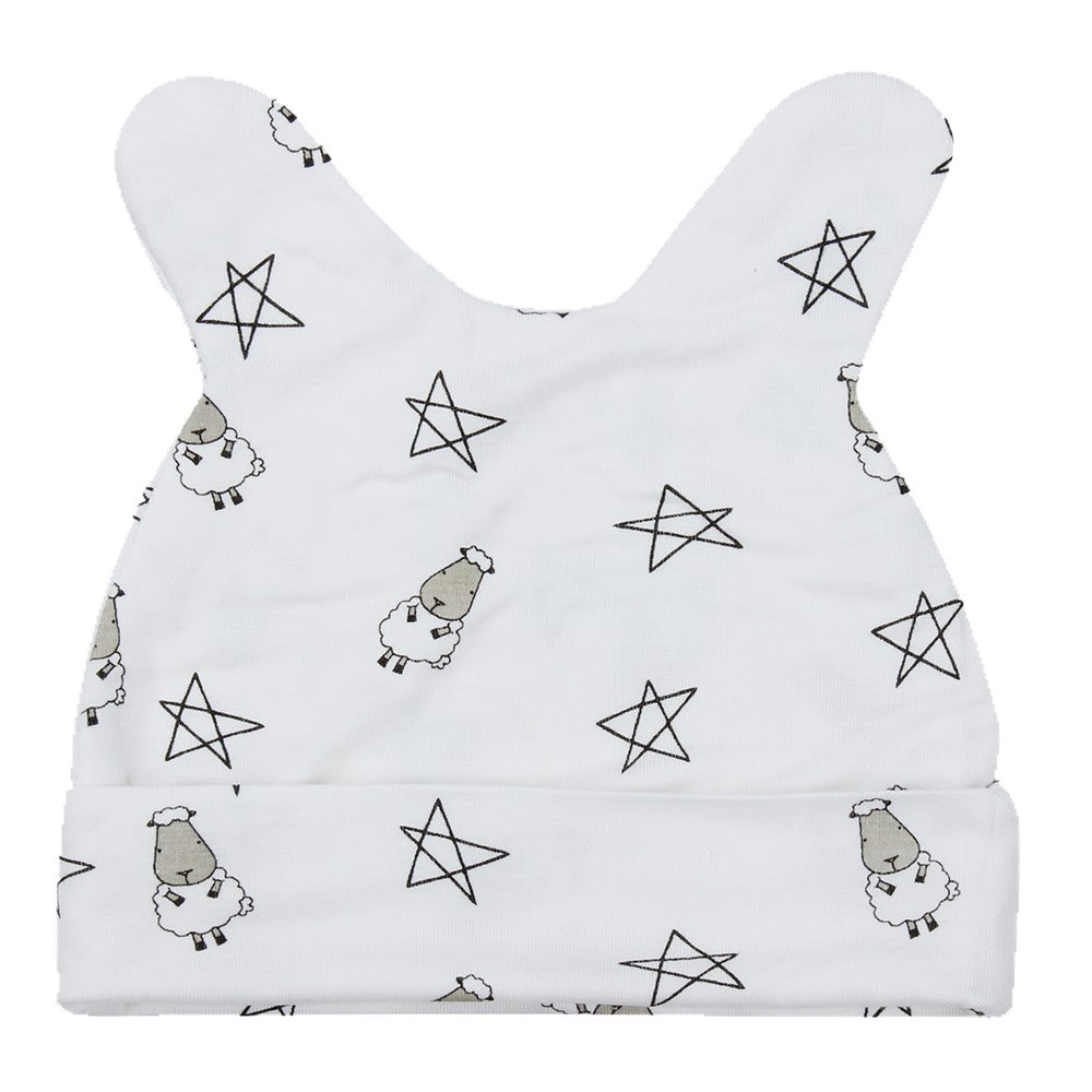 Baabaasheepz Bamboo Cap / Topi Baabaasheepz Bayi 0-6months
