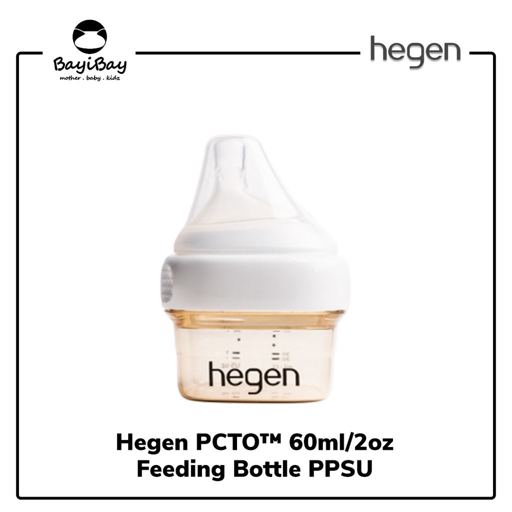Hegen PCTO™ 60ml/2oz Feeding Bottle PPSU with Extra Slow Flow Teat / Botol Susu Hegen