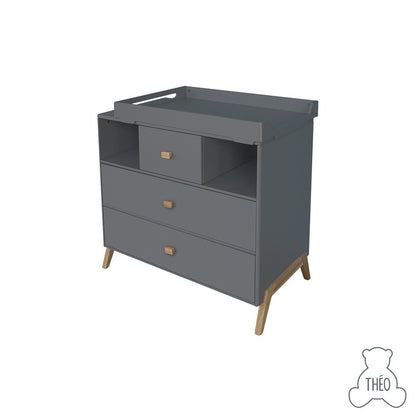 THEO MARELIE CHEST OF DRAWERS NEIGE SILEX COLOUR / LEMARI KECIL ANAK
