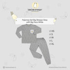 Pyjamas Set Big Sheepz Grey Pocket Baa Baa Sheepz / Pyjamas Dewasa