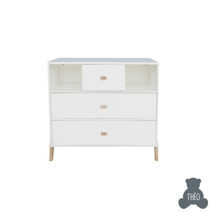 THEO MARELIE CHEST OF DRAWERS NEIGE SILEX COLOUR / LEMARI KECIL ANAK