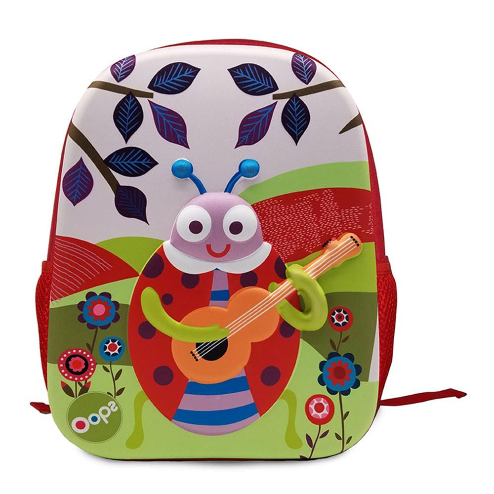 Oops Happy Backpack Ladybug / Tas Anak Sekolah / Tas Anak Import