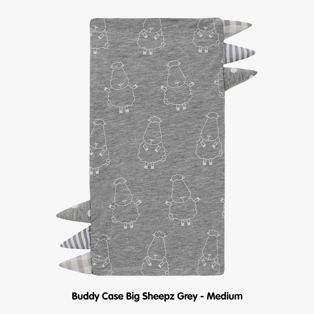 BedTime Buddy Case Medium Grey Baa Baa Sheepz / Sarung Bantal Medium Baa Baa Sheepz