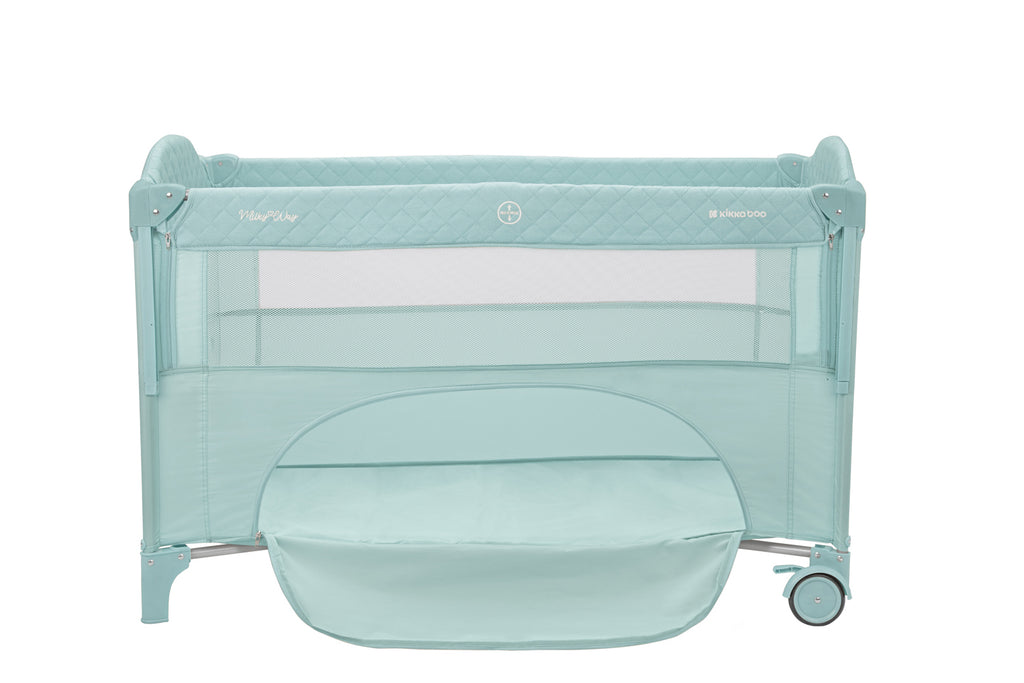 Kikkaboo Baby cot 2 levels Milky Way Grey / Beige / Mint / Pink 2023