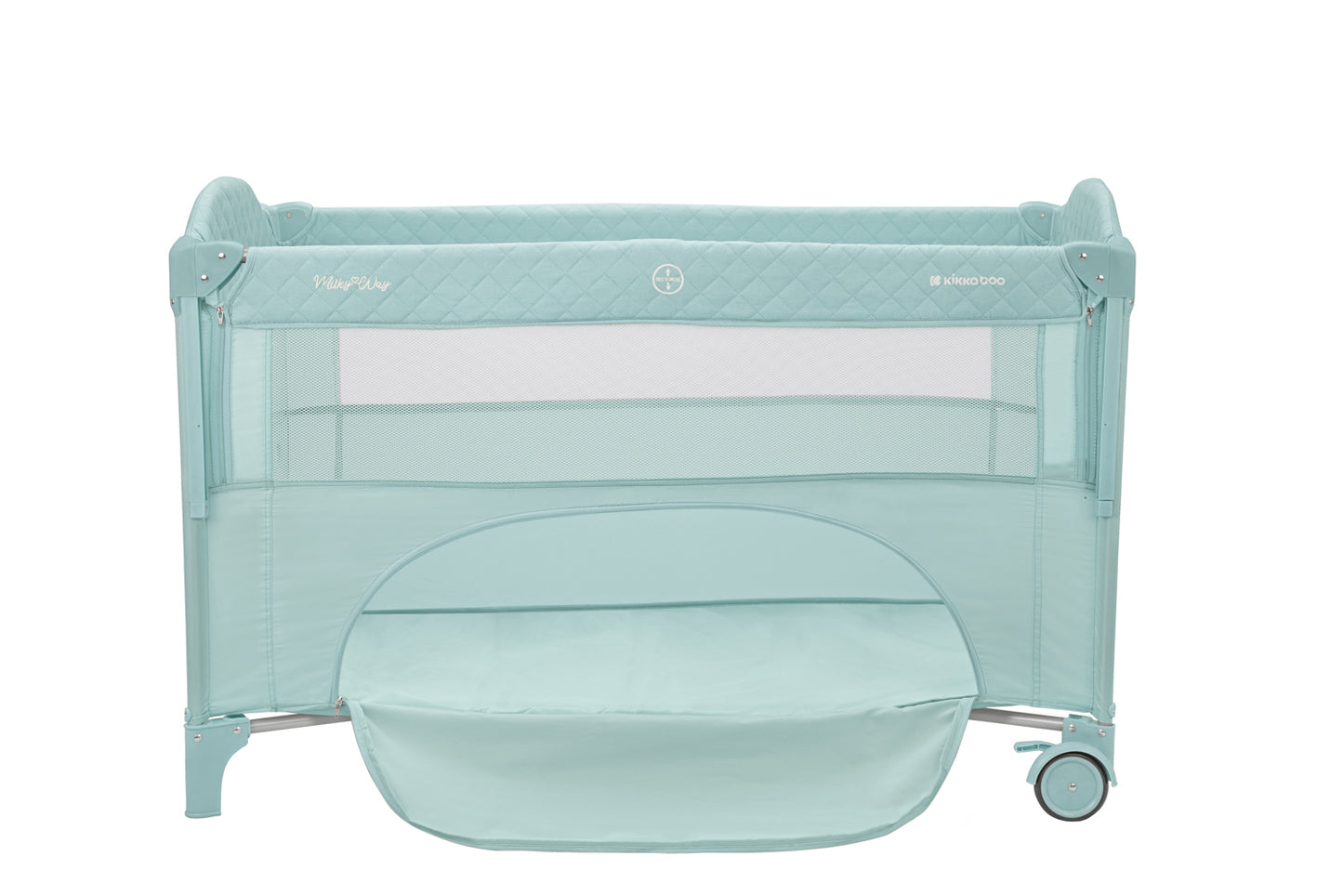 Kikkaboo Baby cot 2 levels Milky Way Grey / Beige / Mint / Pink 2023