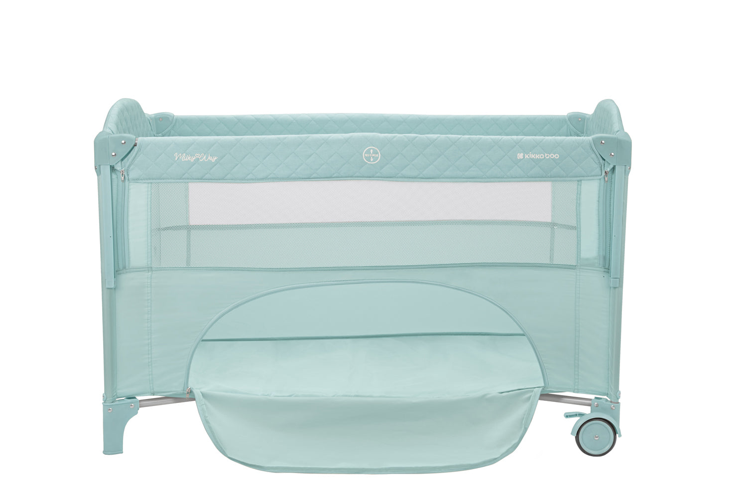 Kikkaboo Baby cot 2 levels Milky Way Grey / Beige / Mint / Pink 2023