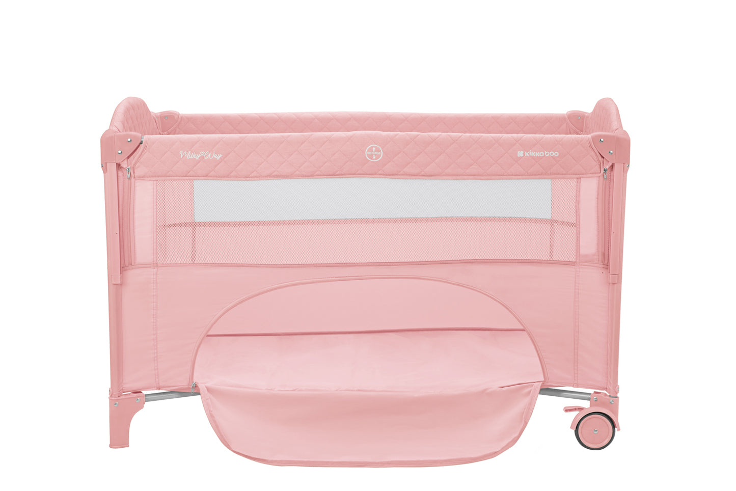 Kikkaboo Baby cot 2 levels Milky Way Grey / Beige / Mint / Pink 2023