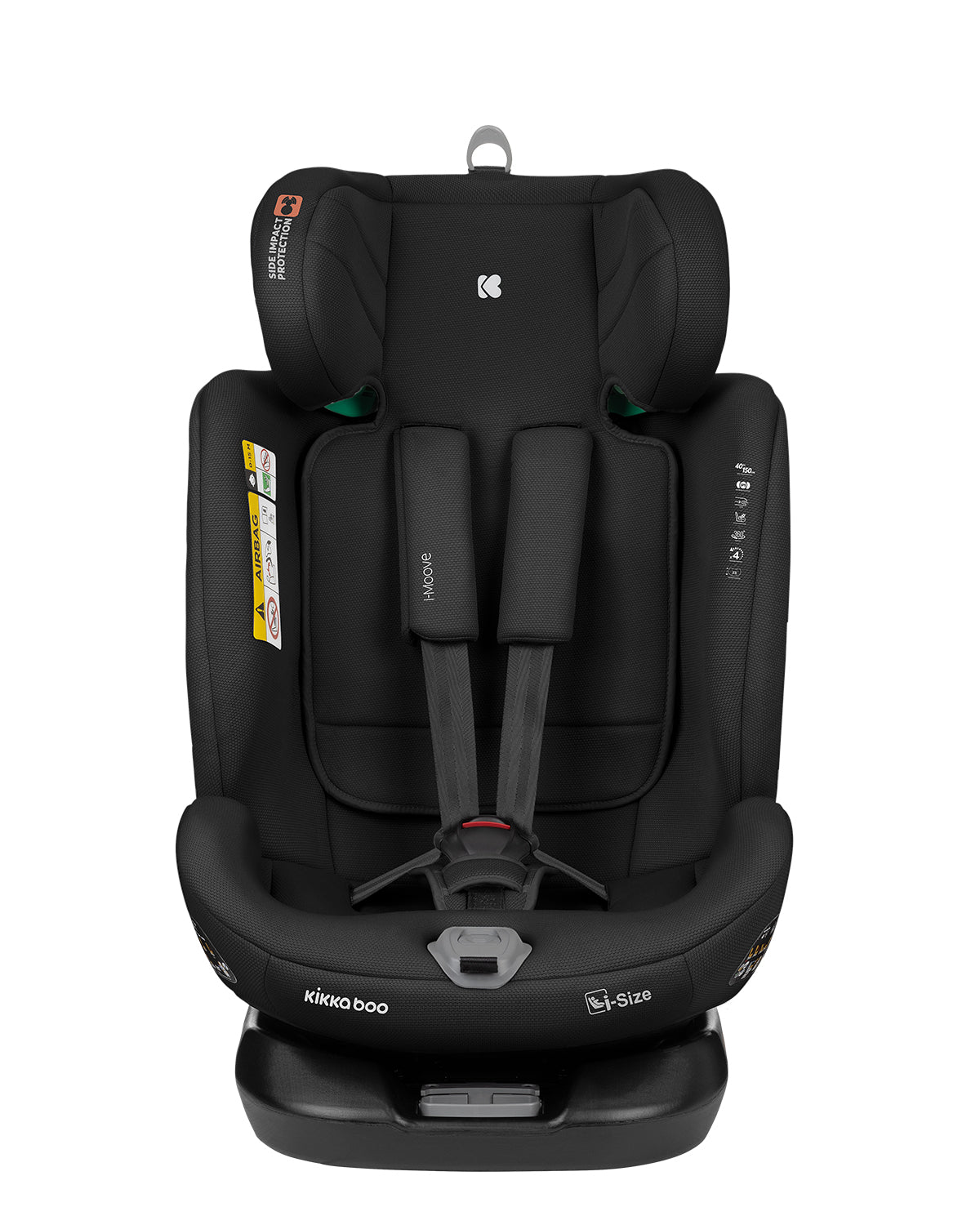Kikkaboo Car Seat 40-150 sm i-Moove 2 i-SIZE Black / Dark Grey