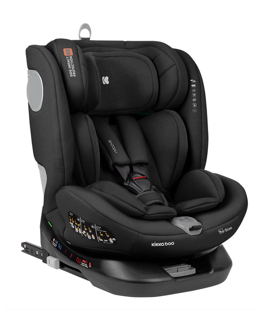 Kikkaboo Car Seat 40-150 sm i-Moove 2 i-SIZE Black / Dark Grey