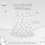 BBS Tiered Dress Cute Big Star & Sheepz White Kids 3-12 Years