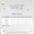 BBS Tiered Dress Cute Big Star & Head Grey Kids 3-12 Years