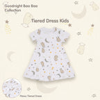 BBSTiered Dress Goodnight Baa Baa White Kids 3-12 Years