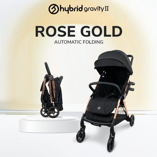 Hybrid Premium Gravity II Rose Gold Chassic (Free Bag Stroller + Cup Holder)