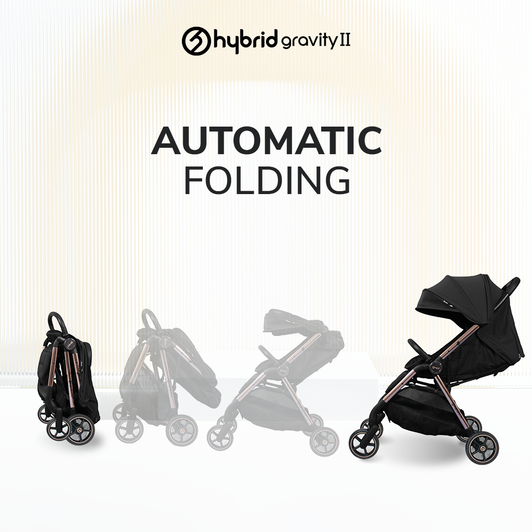 Hybrid Premium Gravity II Rose Gold Chassic (Free Bag Stroller + Cup Holder)