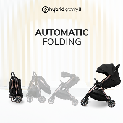 Hybrid Premium Gravity II Rose Gold Chassic (Free Bag Stroller + Cup Holder)