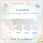 BBS Chef  Kids Long Sleeve Shirt + Shorts Pant Chef Baa Baa