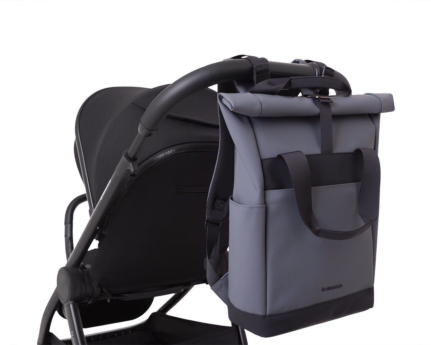 Kikkaboo Mama Bag Cerise Black / Grey