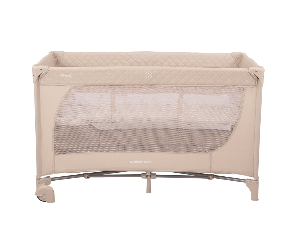Kikkaboo Baby cot 2 levels Medley Plus Grey / Beige