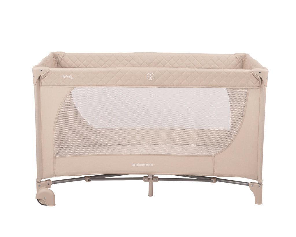 Kikkaboo Baby cot 2 levels Medley Plus Grey / Beige