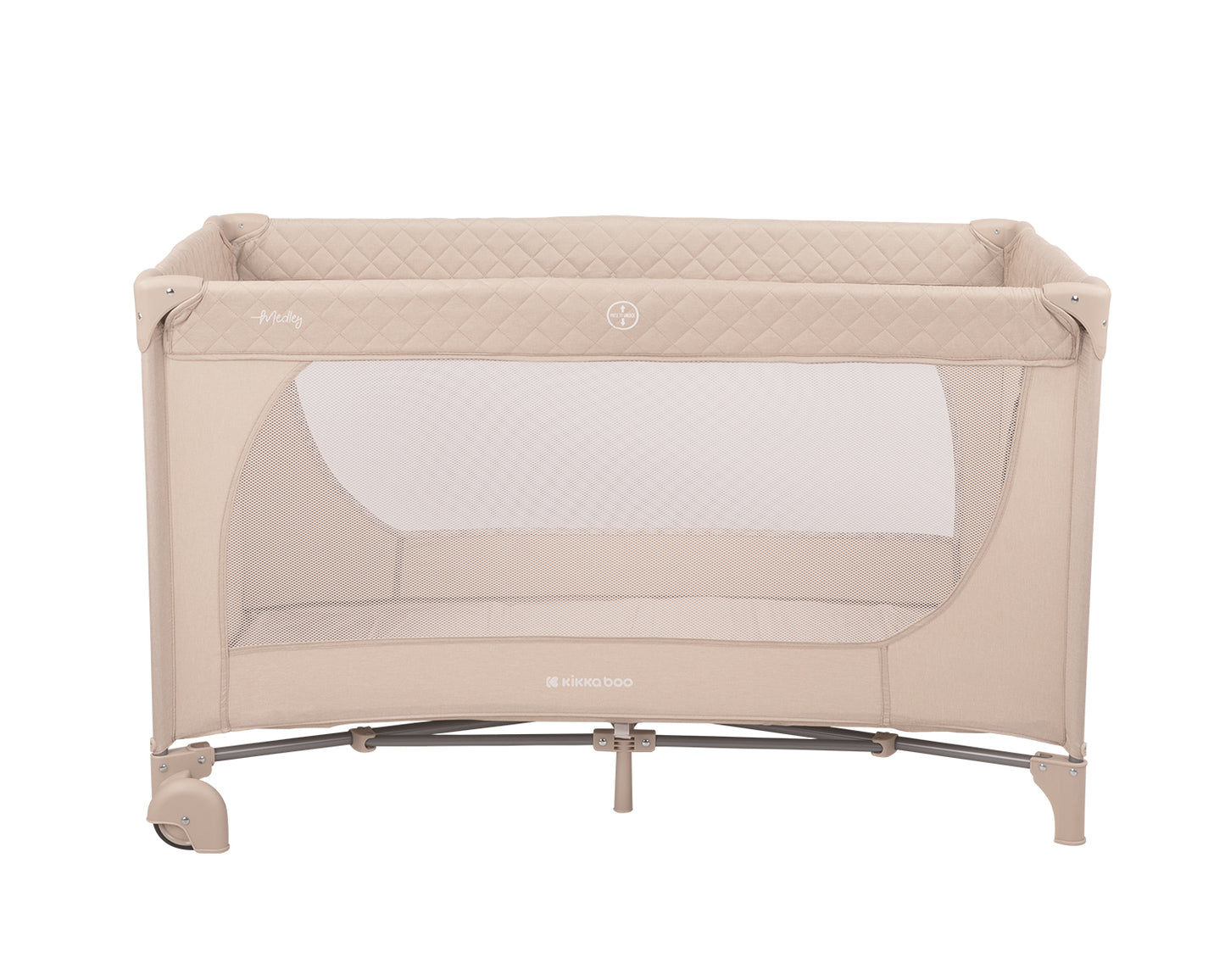 Kikkaboo Baby cot 2 levels Medley Plus Grey / Beige