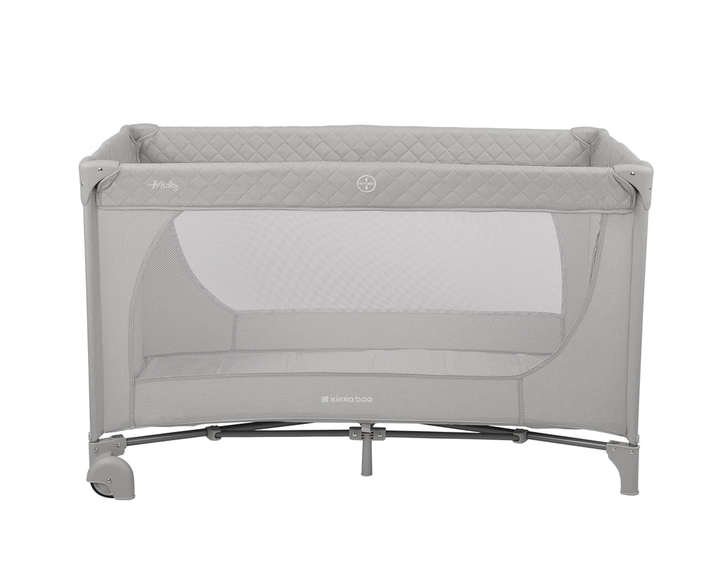 Kikkaboo Baby cot 2 levels Medley Plus Grey / Beige