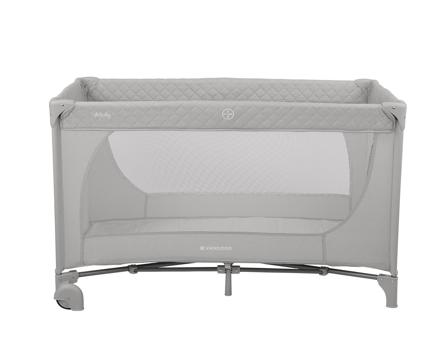 Kikkaboo Baby cot 2 levels Medley Plus Grey / Beige
