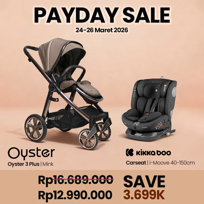 BUY 1 GET Oyster 3 Plus Free Kikkaboo Carseat I-Moove