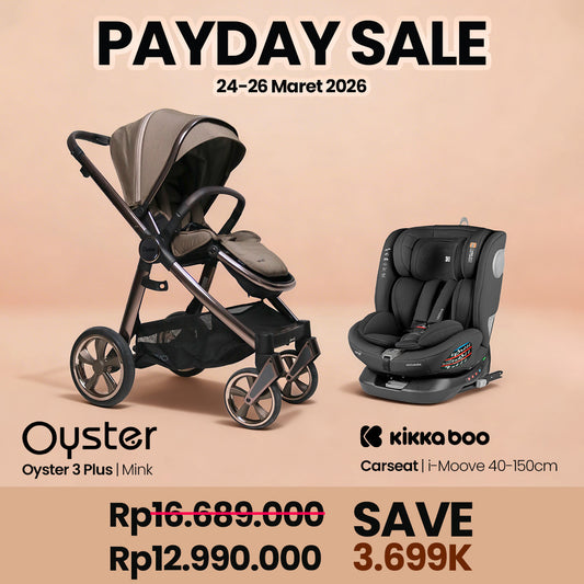 BUY 1 GET Oyster 3 Plus Free Kikkaboo Carseat I-Moove