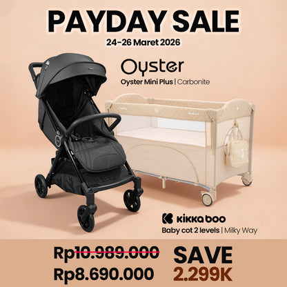 BUY 1 GET 1 Oyster Mini Plus Carbonite Free Kikkaboo Babycot Milky Way