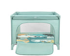 Kikkaboo Baby Cot Playpen Enjoy Beige Bear / Grey Cat / Mint Dino 2023