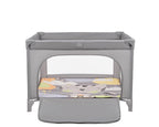 Kikkaboo Baby Cot Playpen Enjoy Beige Bear / Grey Cat / Mint Dino 2023