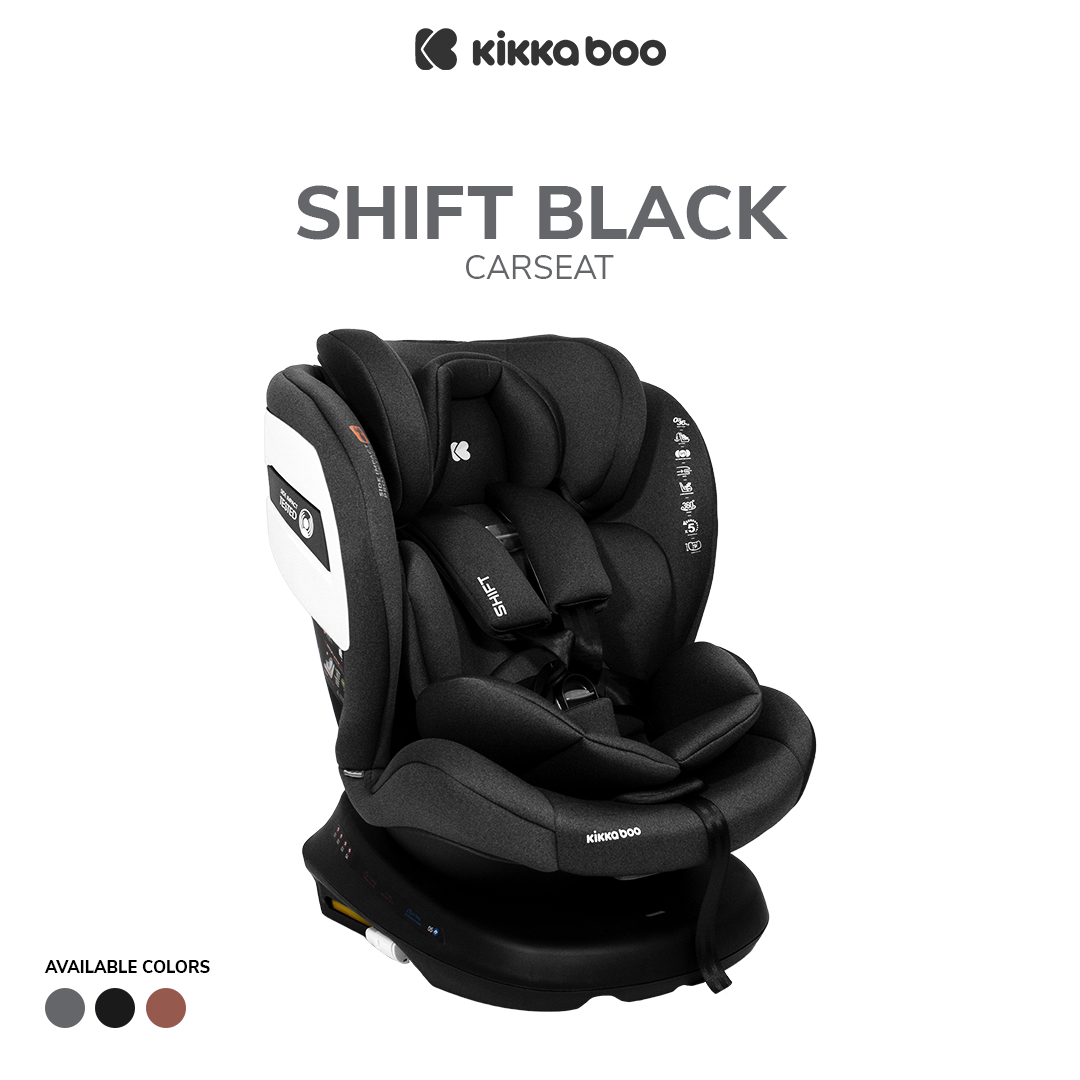 Kikkaboo Car seat 0-1-2-3 (0-36 kg) Shift ISOFIX Black / Dark Grey / Brown